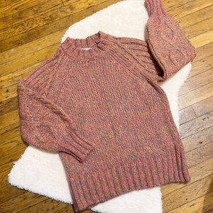 Skovhuus alpaca blend chunky knit multicolor sweater woman’s size small